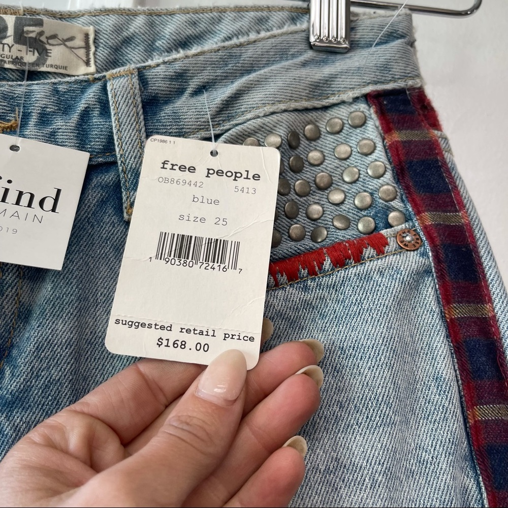 Free People NWT Patch Jeans - Various - Picture 6 of 13